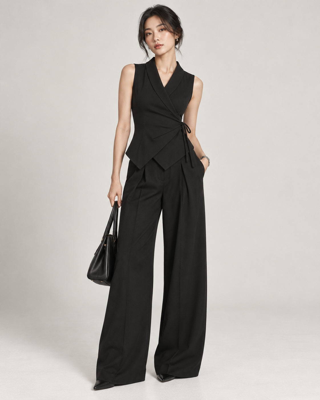 Black Wrap Vest