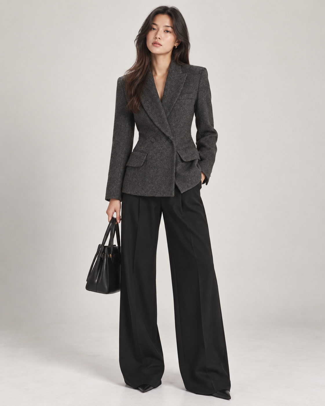 Grey Fitted Blazer