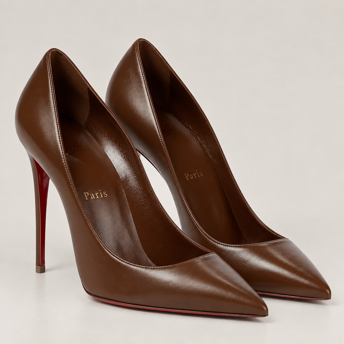 Cocoa Pointed-Toe Pumps