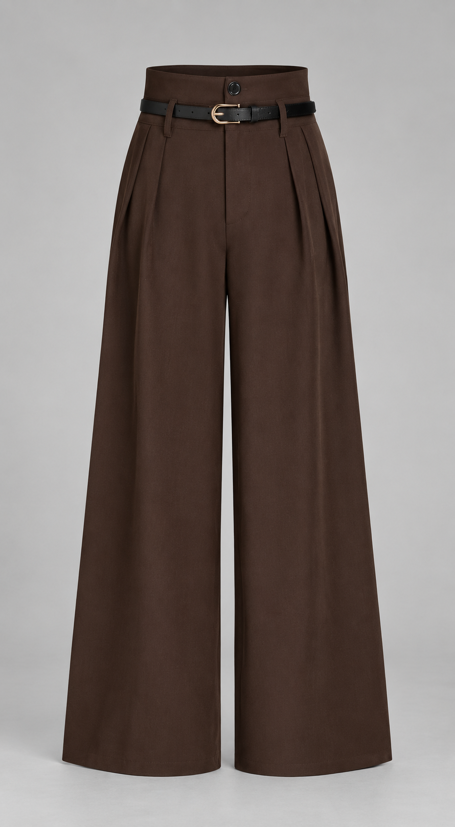 Brown Belted Pants