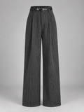 Grey Pinstripe Pants