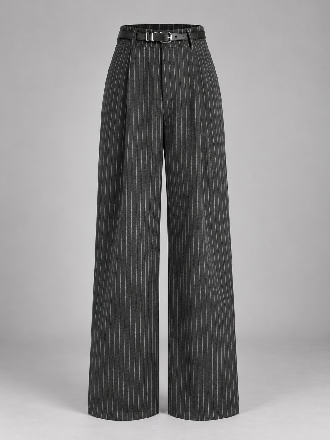 Grey Pinstripe Pants