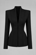 Black Sculpted Blazer