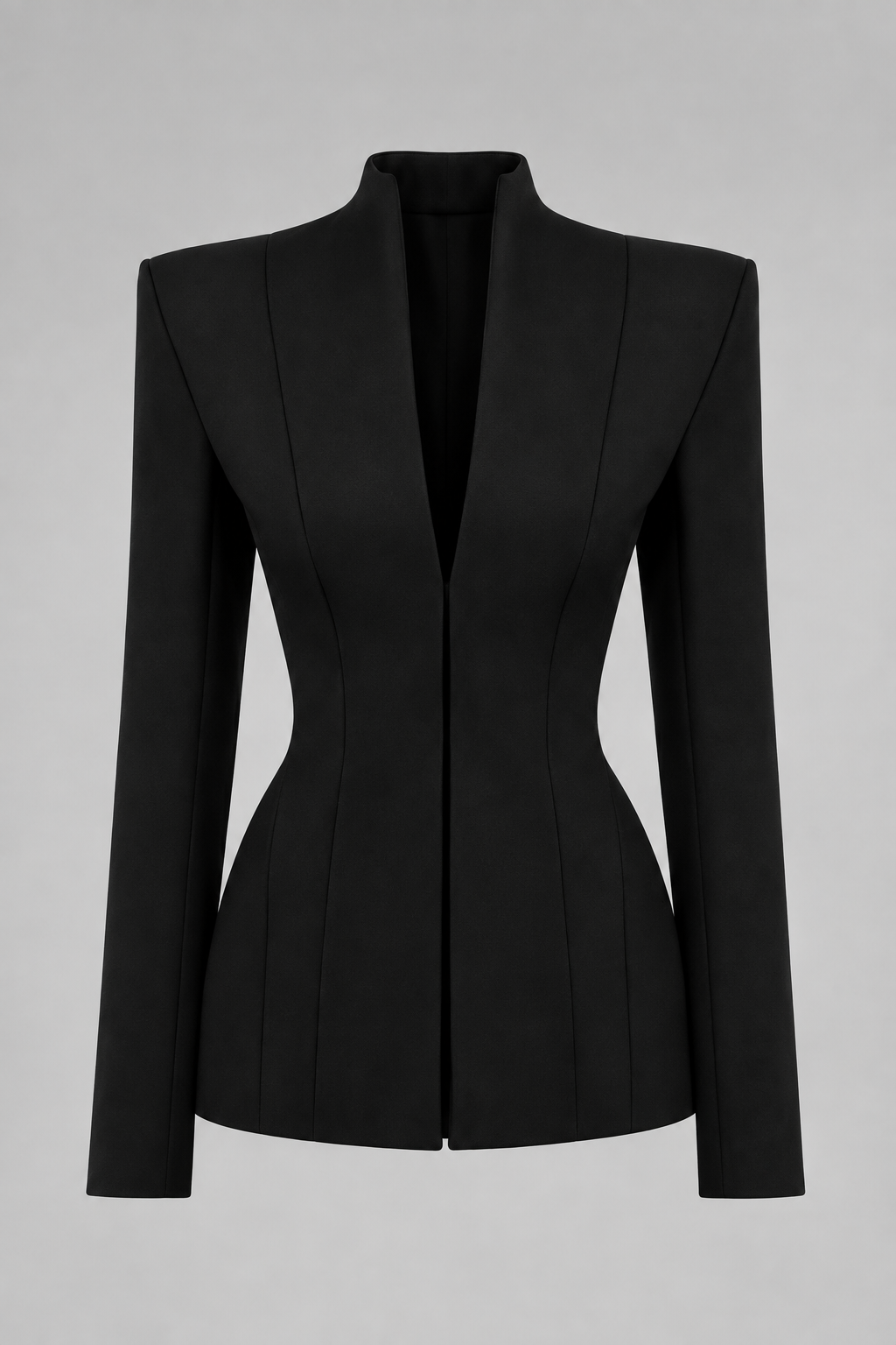 Black Sculpted Blazer
